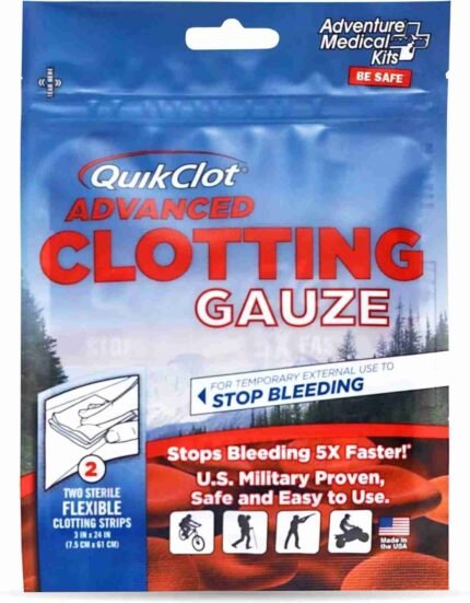 Adventure Medical Kits QuikClot Gauze - Gauze for Emergency Survival Kit, Doomsday Prepping Supplies
