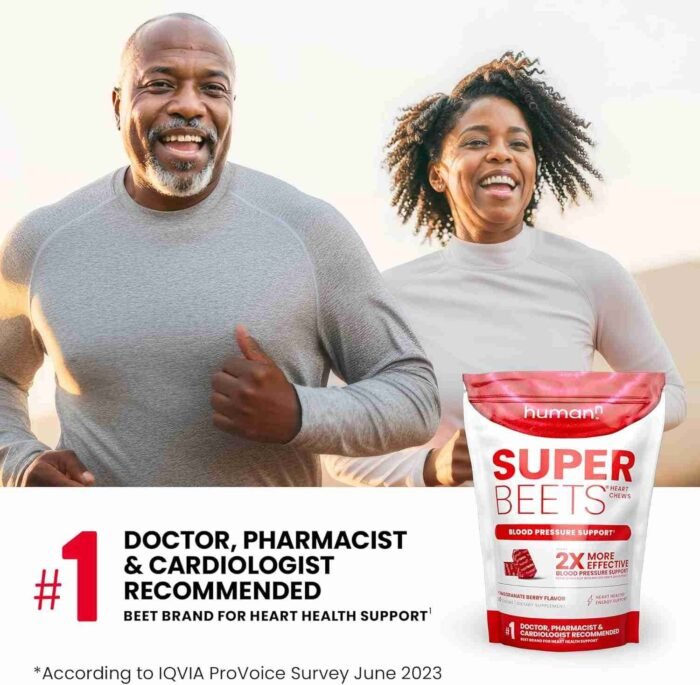 humanN SuperBeets Heart Chews, Nitric Oxide and Blood Pressure Support, Grape Seed Extract & Non-GMO Beet Root Powder Energy | Choice Wholesales