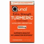 Qunol Turmeric Curcumin Capsules, 1000mg Extra Strength Supplement, Patented Hydro-Soluble Technology, Alternative to Turmeric | Choice Wholesales