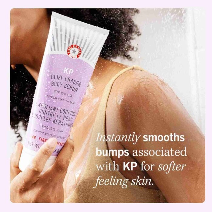 First Aid Beauty KP Bump Eraser Body Scrub Exfoliant for Keratosis Pilaris with 10% AHA – 8 oz | Choice Wholesales