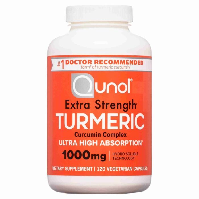 Qunol Turmeric Capsules, 1000mg, Ultra High Absorption, Joint Support Herbal Supplement, 120 Count | Choice Wholesales
