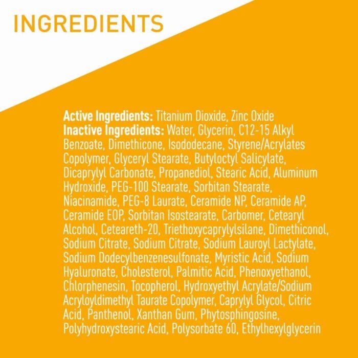 CeraVe Hydrating Face Mineral Sunscreen Lotion SPF 50 for All Skin Types, 2.5 fl oz | Choice Wholesales