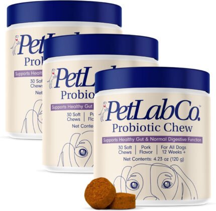 PetLab Co. Probiotics for Dogs – Daily Soft Chews for Digestive & Allergy Support (30‑Count)