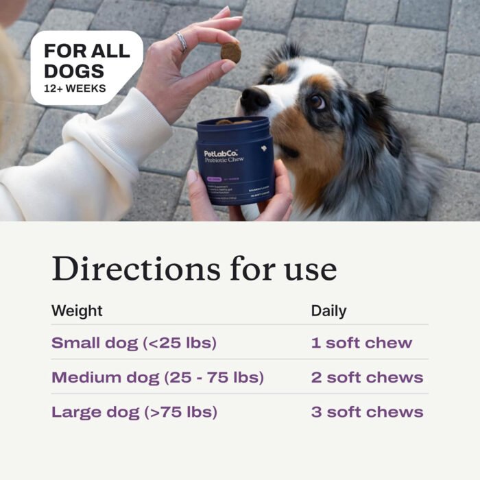 PetLab Co. Probiotics for Dogs – Daily Soft Chews for Digestive & Allergy Support (30‑Count) | Choice Wholesales