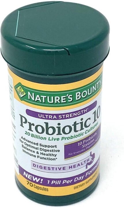 Nature's Bounty Ultra Strength Probiotic 10, 70 Capsules