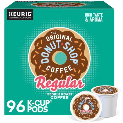 The Original Donut Shop Regular Keurig Single-Serve K-Cup Pods, Medium Roast Coffee, 96 Count